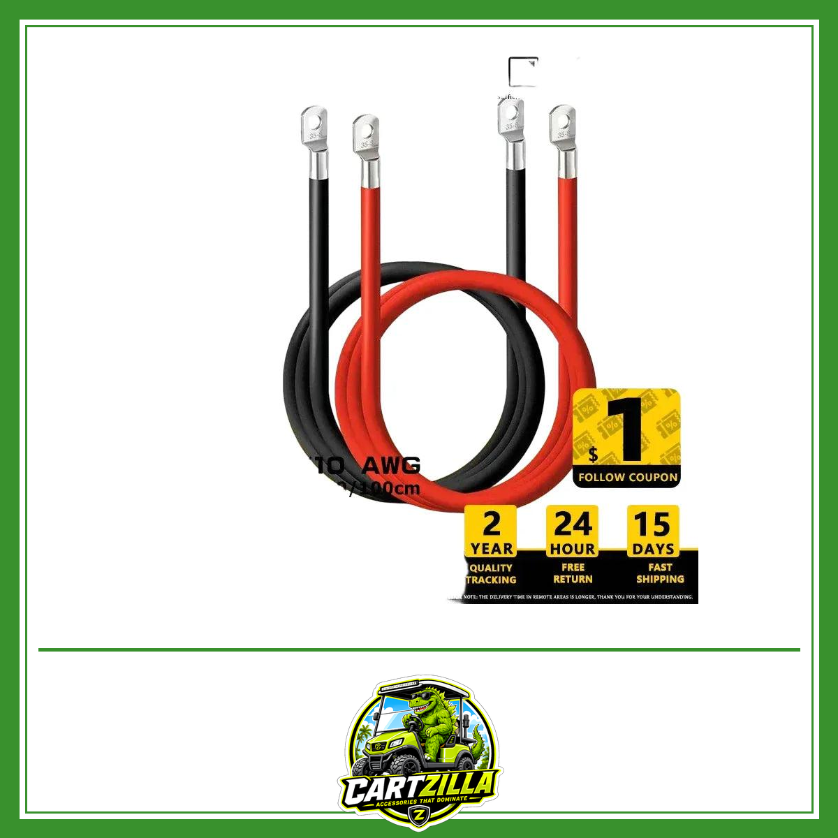Lug Cable Car Battery Cable Silicone inverter UPS jumper Terminal wire Super soft Silicone Copper Cable M6-M8 M8-M10 M6-M10-Cartzilla LLC