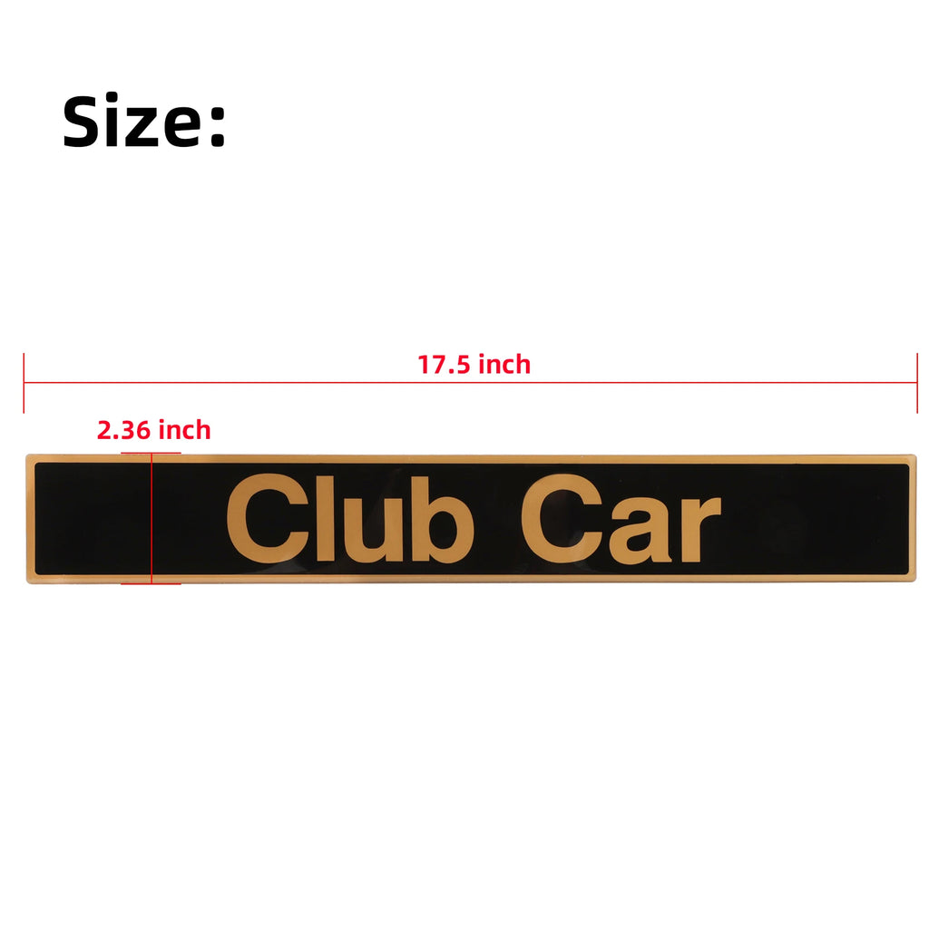Name Plate/Emblem Compatible with Club Car DS/Carryall Models, Replaces OEM # 1014198 | Club Car-Cartzilla Golf Cart Parts &amp; Accessories