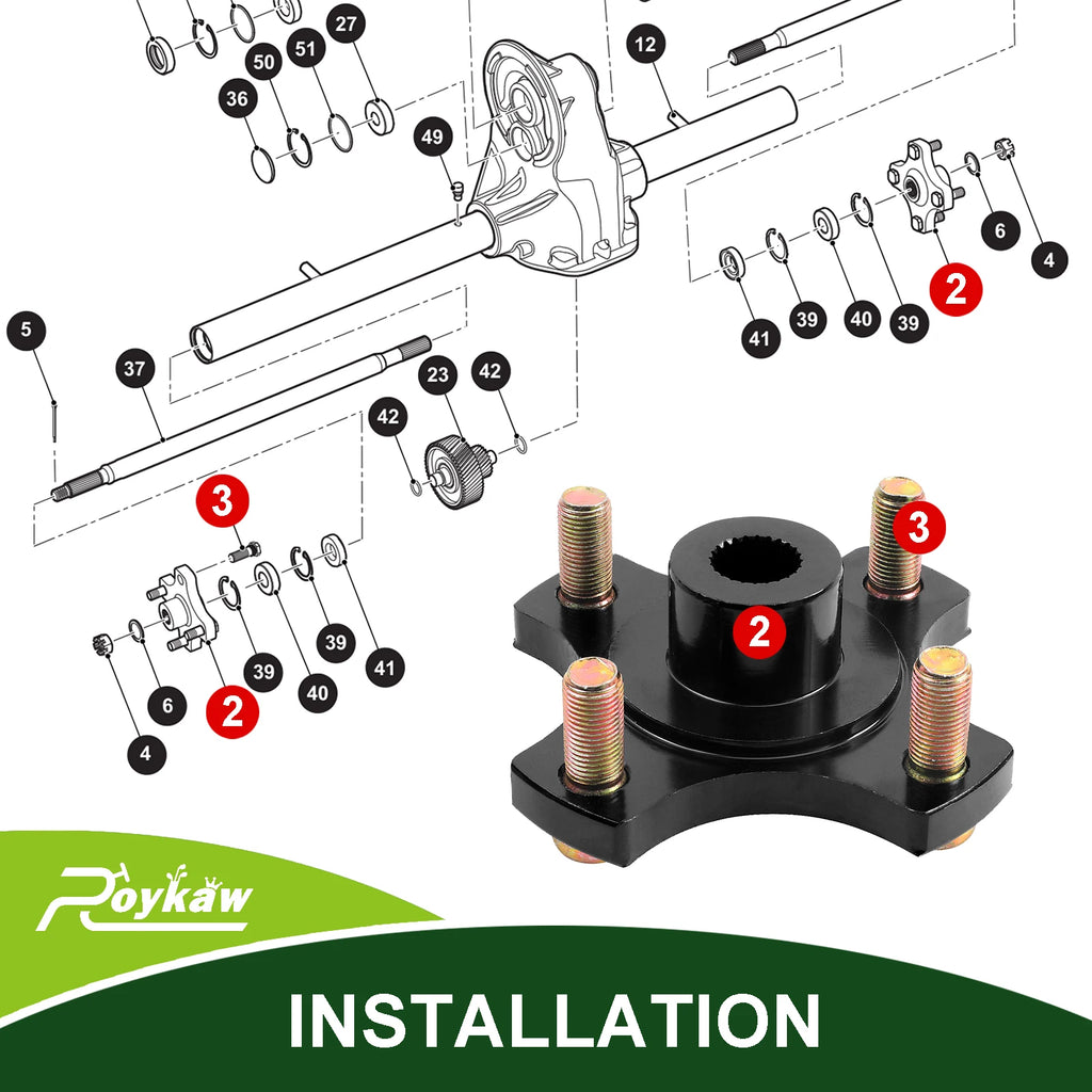 Rear Wheel Hub Flange Plate | EZGO-Cartzilla Golf Cart Parts &amp; Accessories