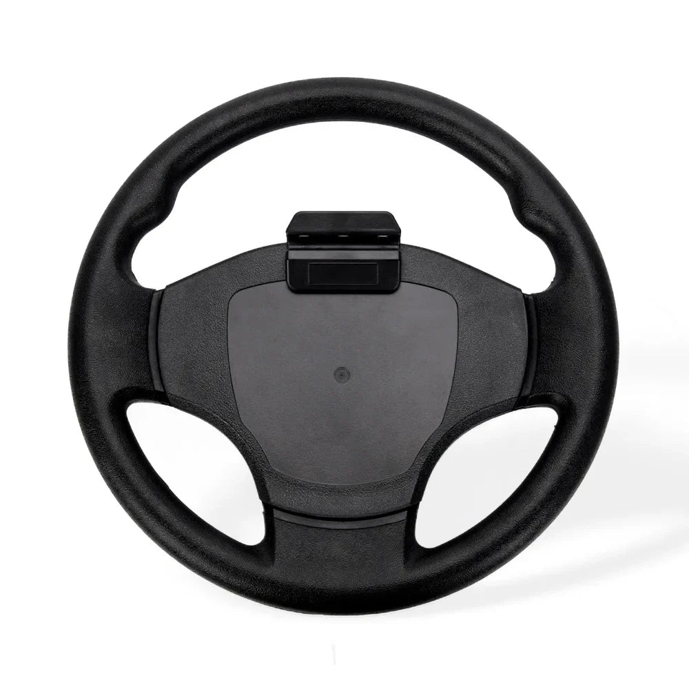 13 Inch Golf Cart Steering Wheel for EZGO, Club Car & Yamaha – PU Leather, Universal Hub Fit