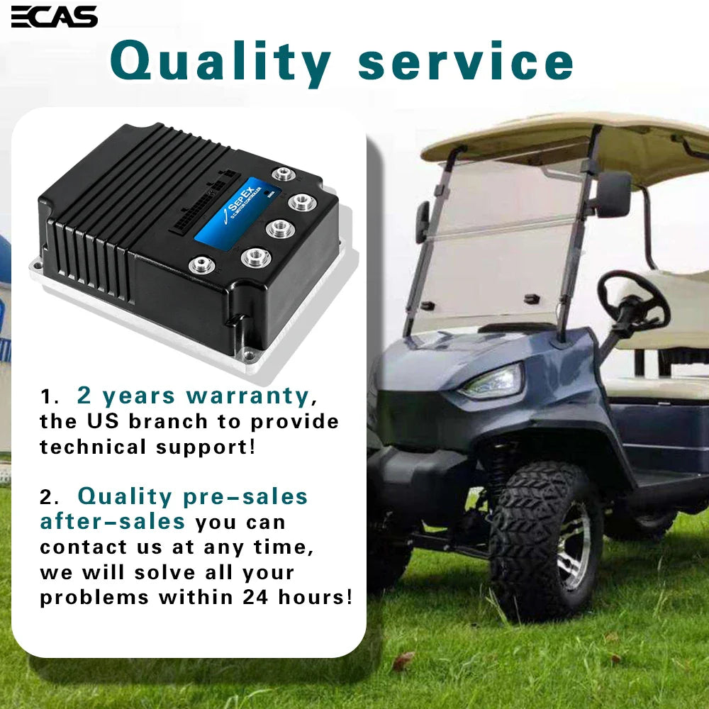 36–48V 400A Golf Cart Speed Controller for EZGO, Club Car & Yamaha (1999–2023) – Curtis 1268-5403