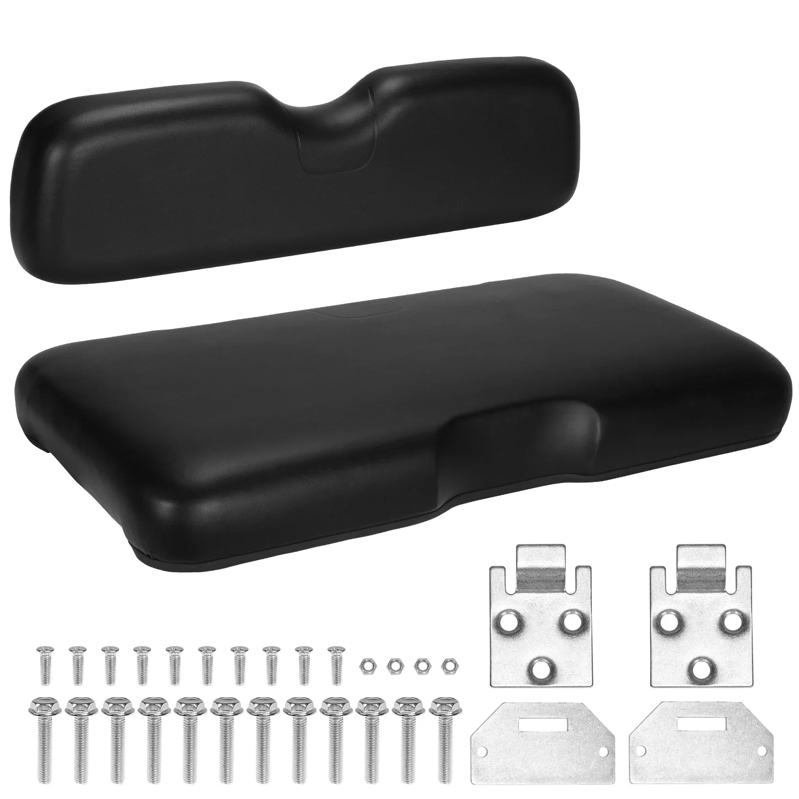 EZGO RXV Front Seat Cushion Assembly – PU Leather Bottom & Backrest Kit (2008 & Up)