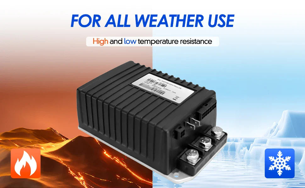 48V 250A Golf Cart Motor Controller for EZGO TXT, Cushman Hauler & Shuttle X4 (2010+) – Curtis 1206HB-5201
