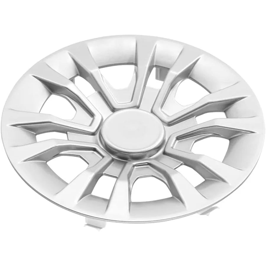 8" Silver Golf Cart Hubcaps – Universal Fit for Club Car, EZGO & Yamaha (Set of 4)
