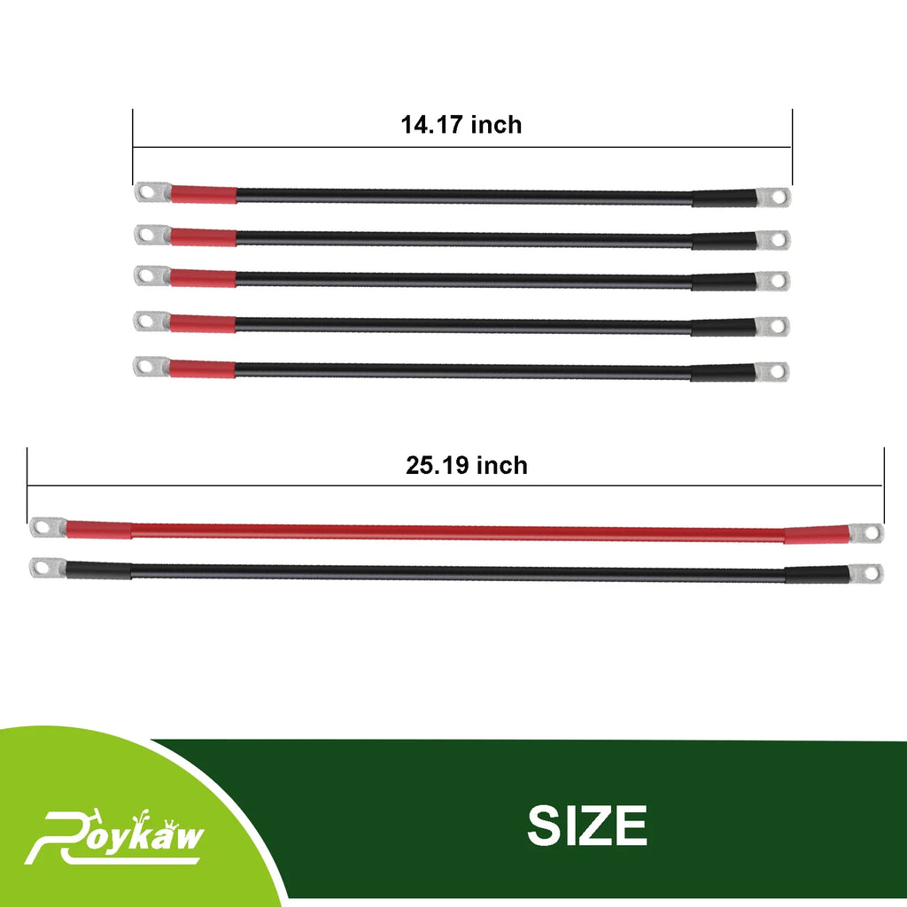 4 Gauge Golf Cart Battery Cables for EZGO TXT 36/48V