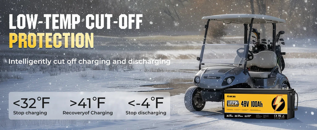 48V 100Ah LiFePO4 Lithium Golf Cart Battery