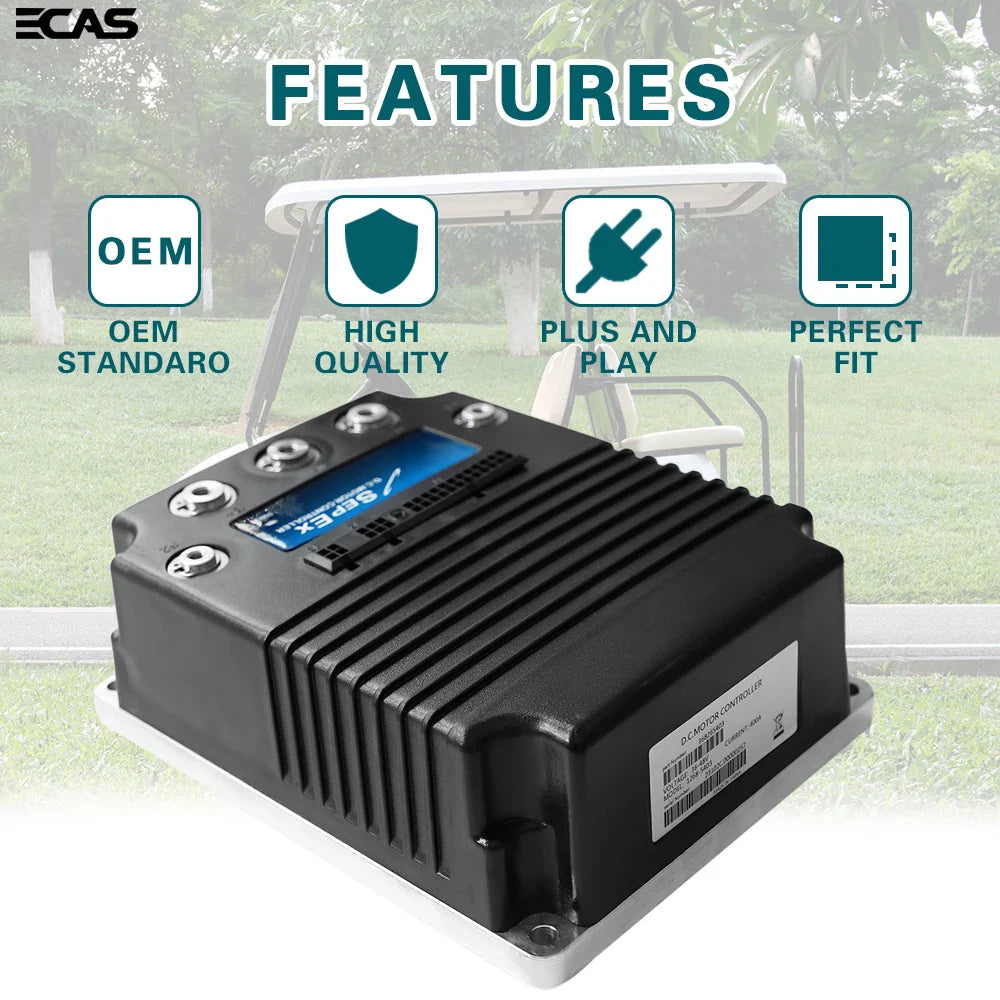 36–48V 400A Golf Cart Speed Controller for EZGO, Club Car & Yamaha (1999–2023) – Curtis 1268-5403