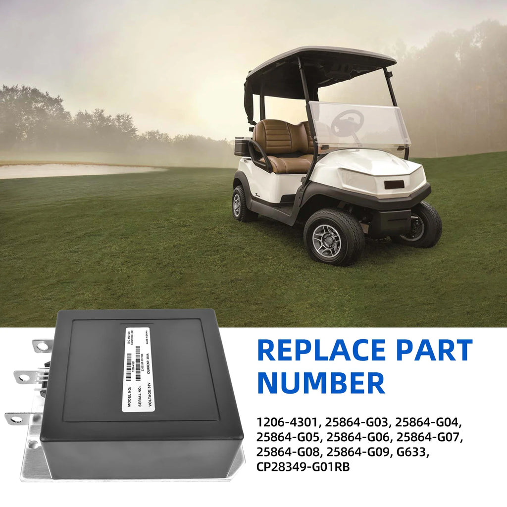 36V 350A ITS Golf Cart Motor Controller for EZGO TXT, Club Car & Yamaha – Replaces 1206-4301