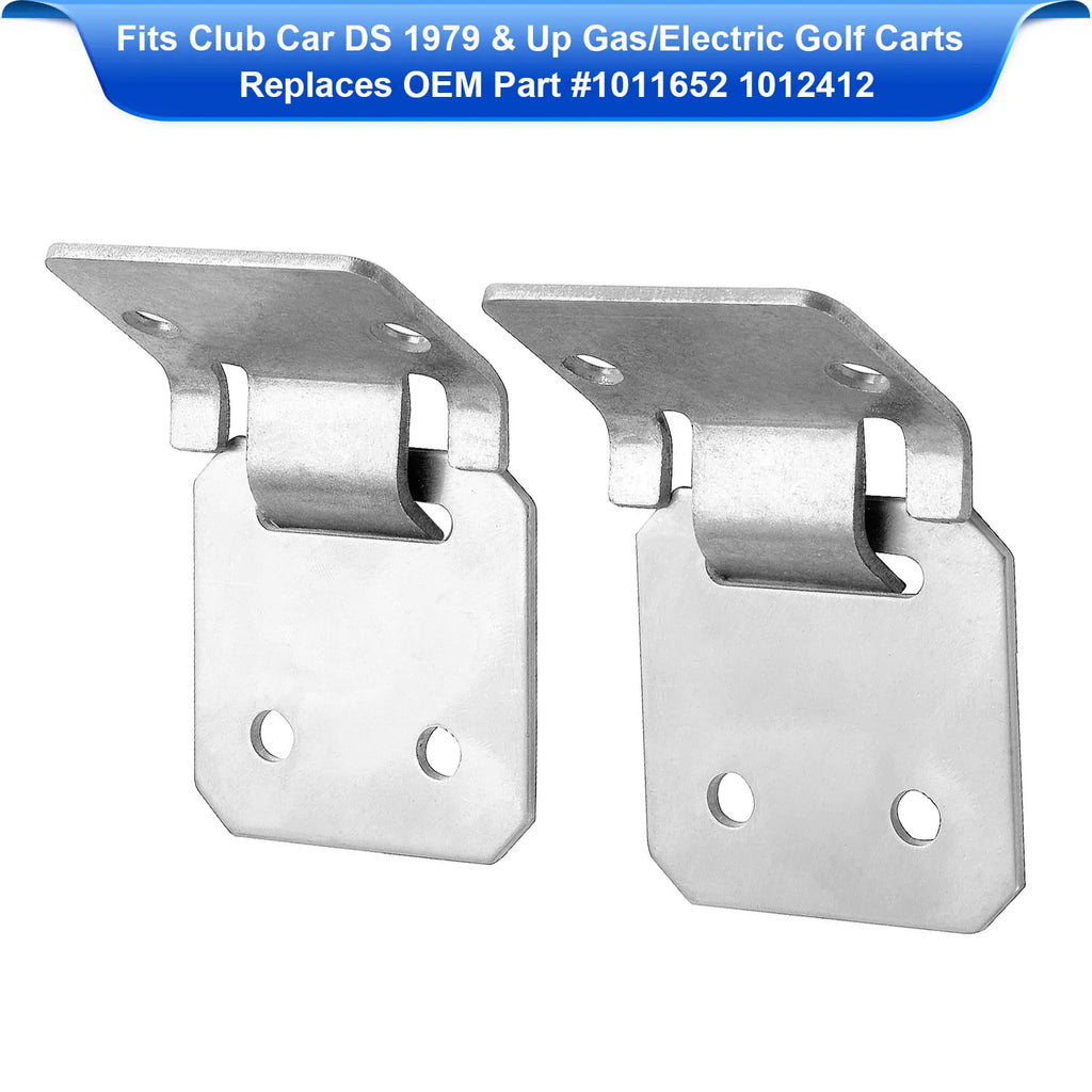 Golf Cart Club Car DS Seat Hinge Plate Male & Female Kit | Club Car DS 1979-up, Replaces OEM # 1012412, 1011652