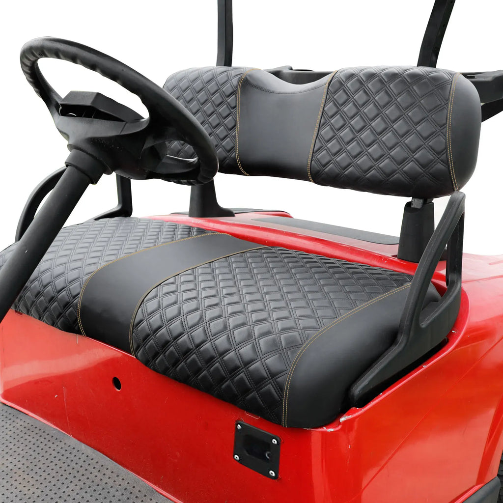 Golf Cart Seat Covers Kit Fit | EZGO RXV OEM Ordinary Seat Cushion, Vinyl Material/Soft, Comfortable & Easy to Clean