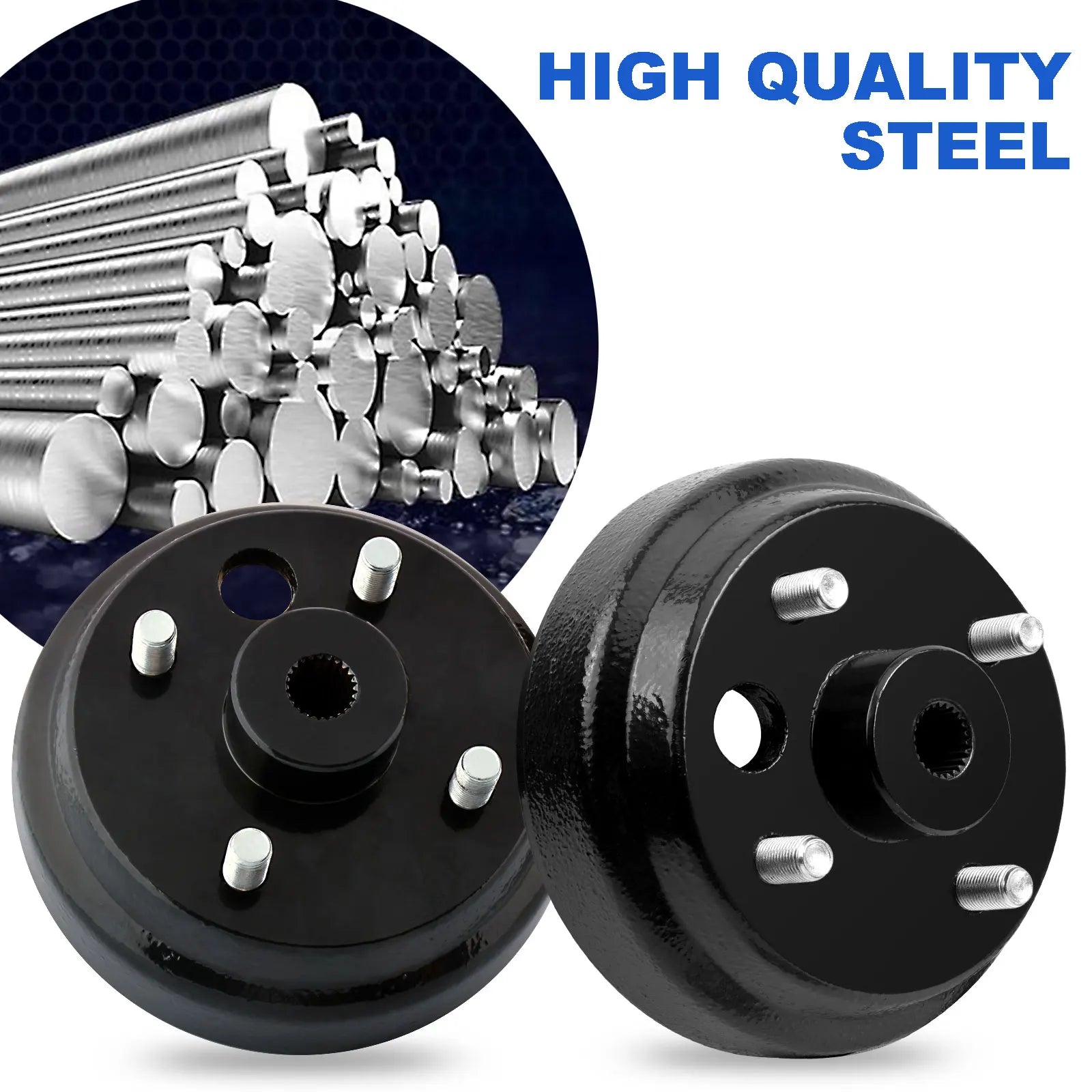 Golf Cart Brake Drum Hub Assembly for EZGO TXT 1982-up 2 Cycle G&E OEM# 19186-G1P 17082-G2 17298-G1