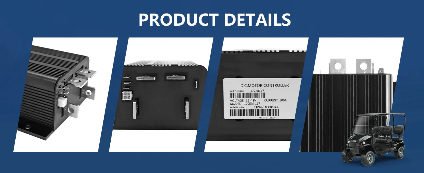 36V 400A ITS Golf Cart Motor Controller for EZGO TXT & Shuttle 950 (1995–2004) – Curtis 1205-117