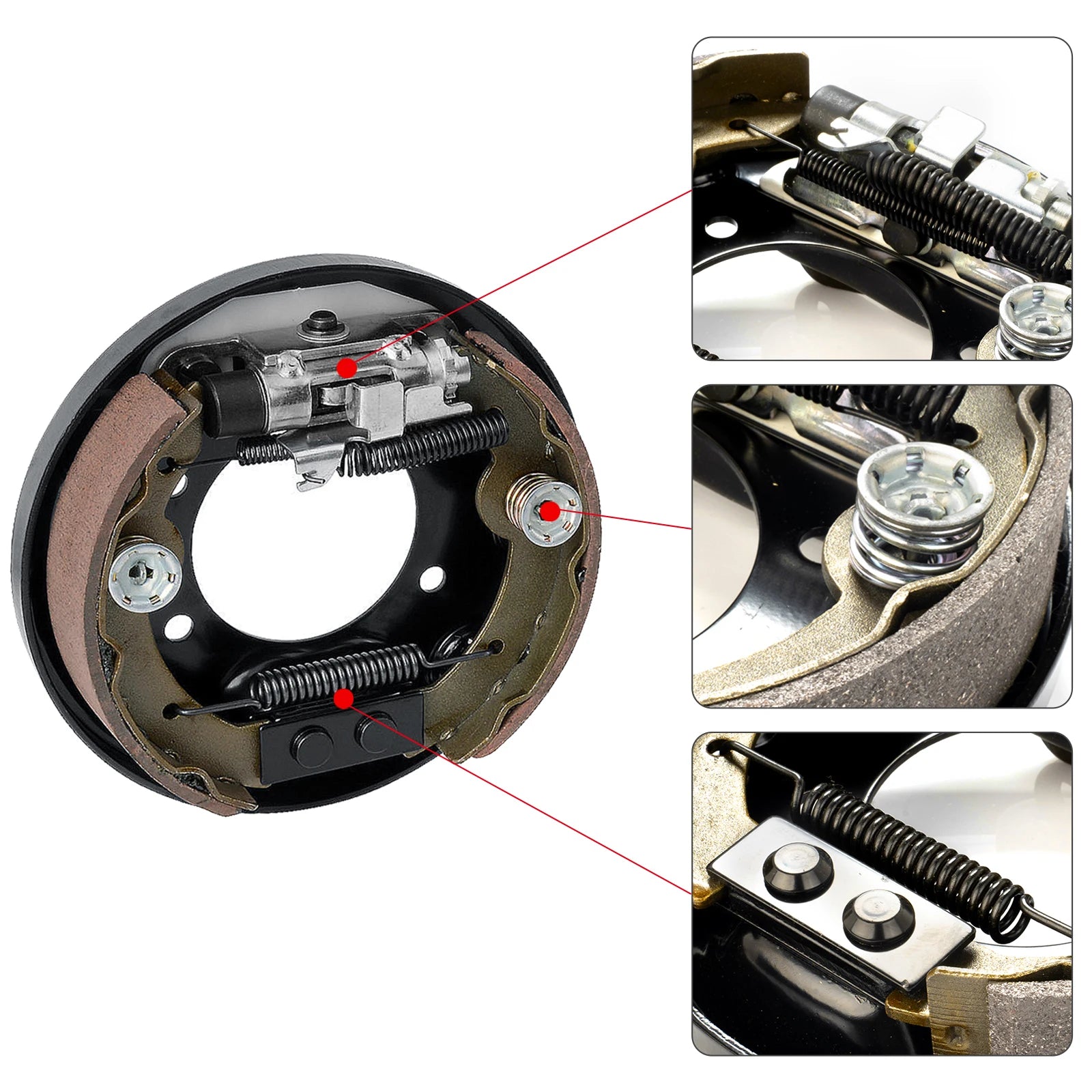 Golf Cart Brake Assembly Fit | EZGO TXT PDS & Yamaha G14-G22, Driver & Passenger Side, OEM #70998-G01, 70998-G02