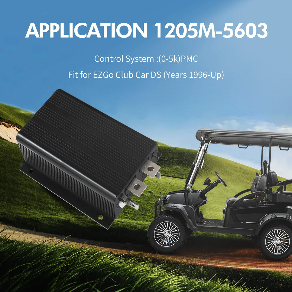 36V 500A Golf Cart Motor Controller for Club Car DS (1980–1995) – Curtis 1205M-5603