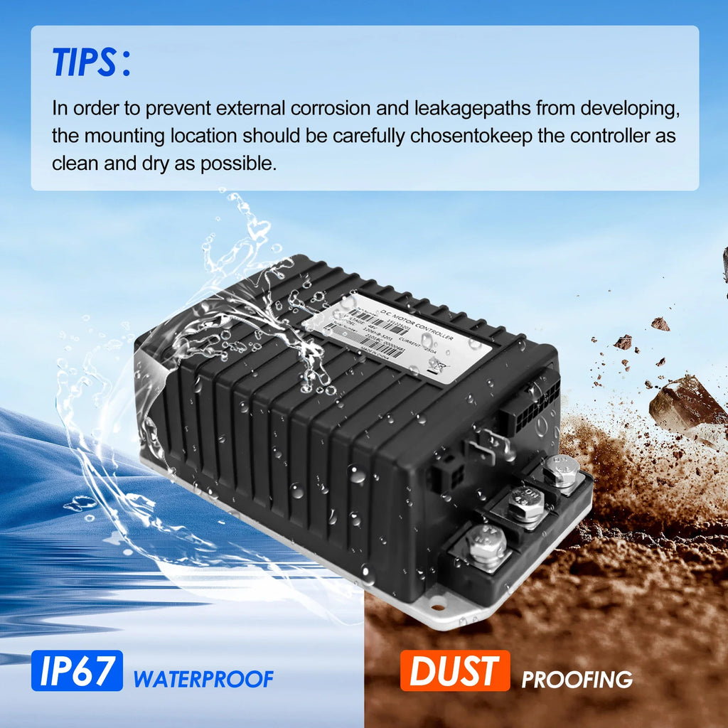 48V 250A Golf Cart Motor Controller for EZGO TXT, Cushman Hauler & Shuttle X4 (2010+) – Curtis 1206HB-5201