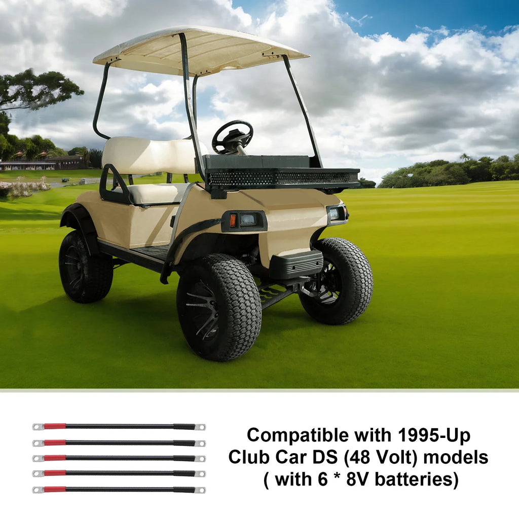 4 Gauge Golf Cart Battery Cables for Club Car DS 48V