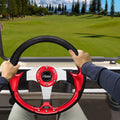 Roykaw Golf Cart Steering Wheel Fit for EZGO TXT/RXV, Club Car DS/Precedent/Tempo, Yamaha G29/Drive/Drive2 & Most Golf Carts