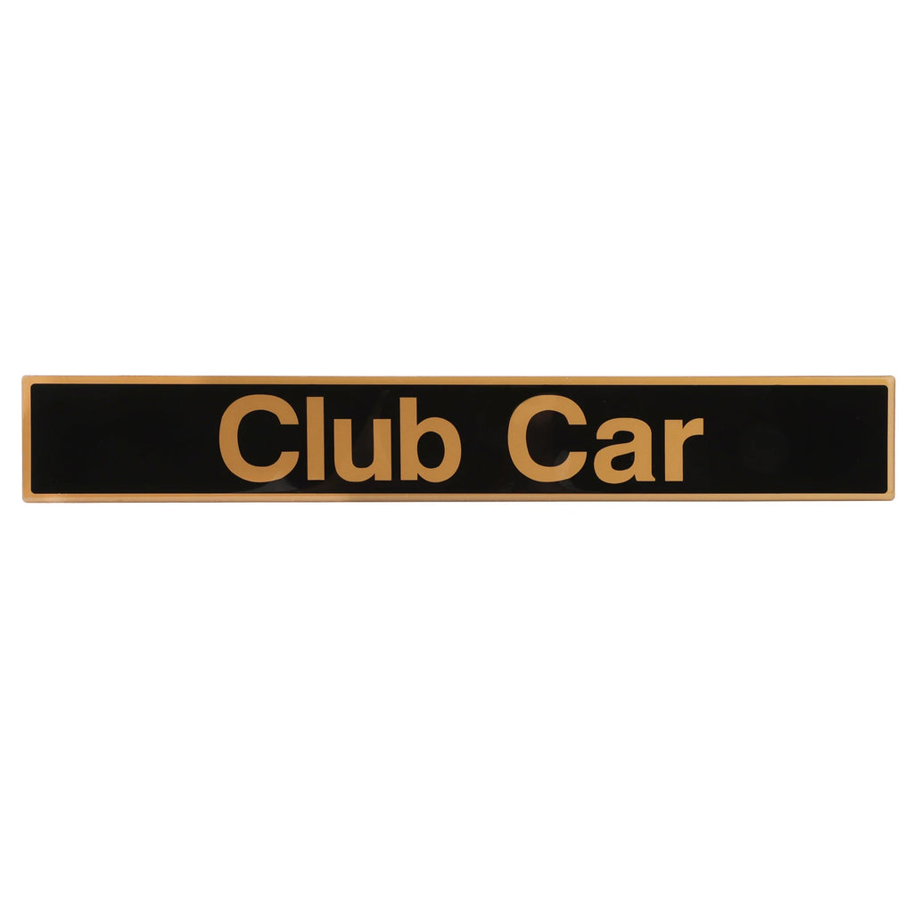 Golf Cart Name Plate/Emblem Compatible with Club Car Precedent Models, Replaces OEM # 102502601
