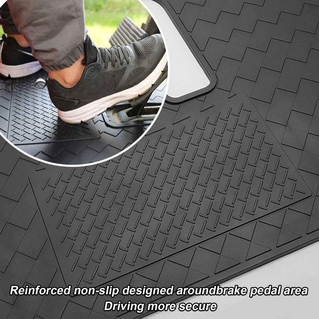 EZGO RXV Golf Cart Mat Full Coverage Floor Liner | EZGO RXV (2008-Up) & 2Five (2009-Up) Models, Non-Slip Designed