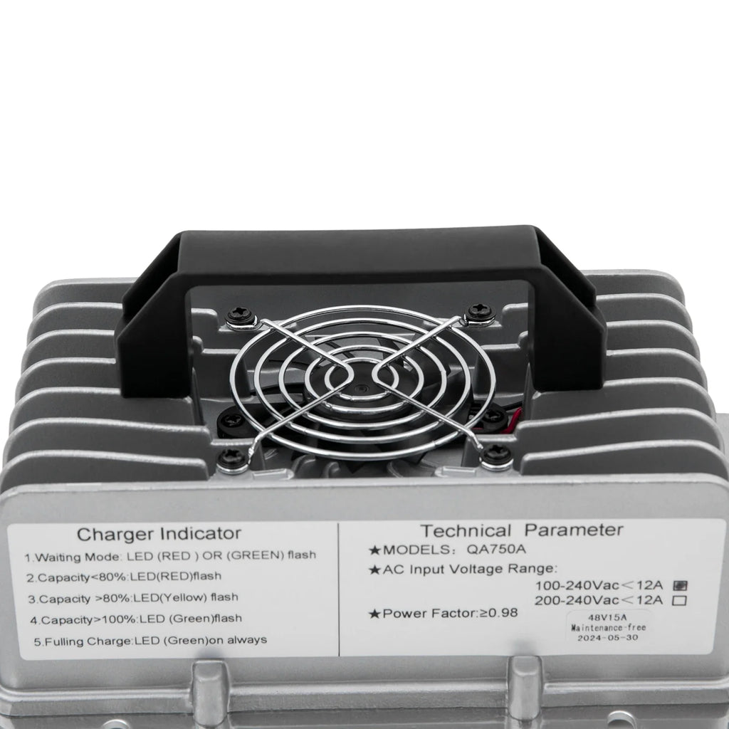 48Volt 15Amp Golf Cart Battery Charger, Car Golf Cart Smart Charger, Golf Cart Battery Charger, Model QA750A