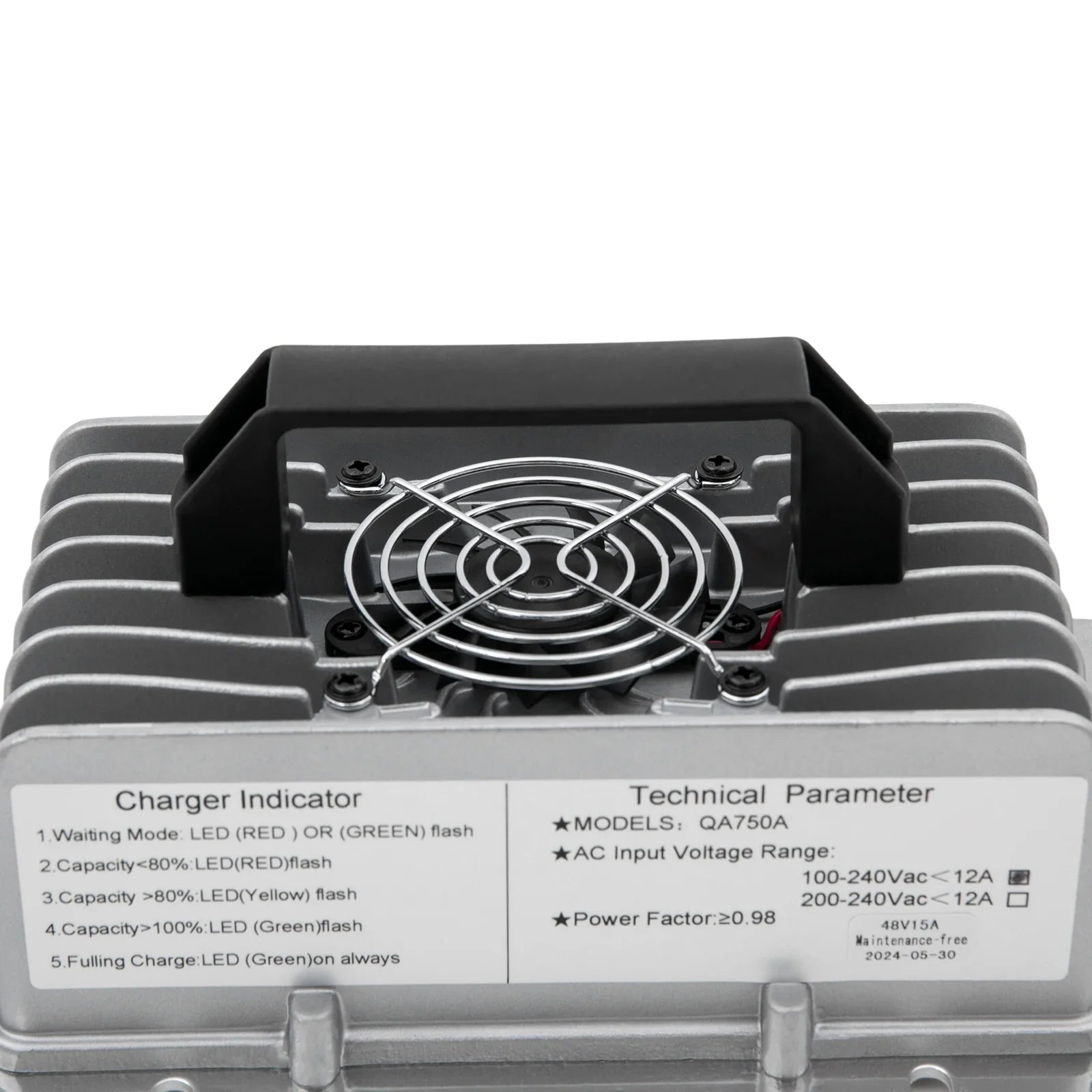 48Volt 15Amp Golf Cart Battery Charger, Car Golf Cart Smart Charger, Golf Cart Battery Charger, Model QA750A