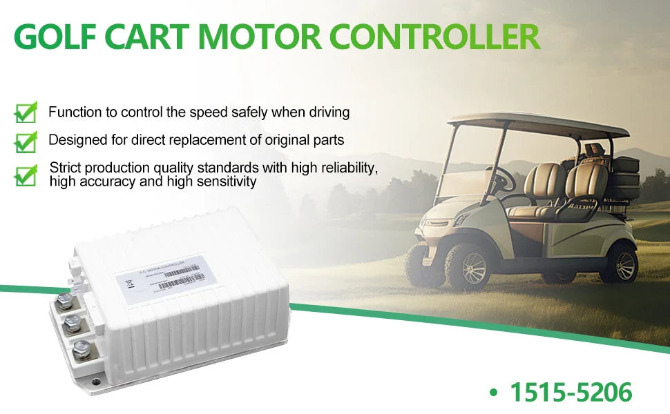48V 250A MCOR Golf Cart Motor Controller for Club Car Precedent, Onward & Tempo (2014–2019) – Curtis 1515-5206