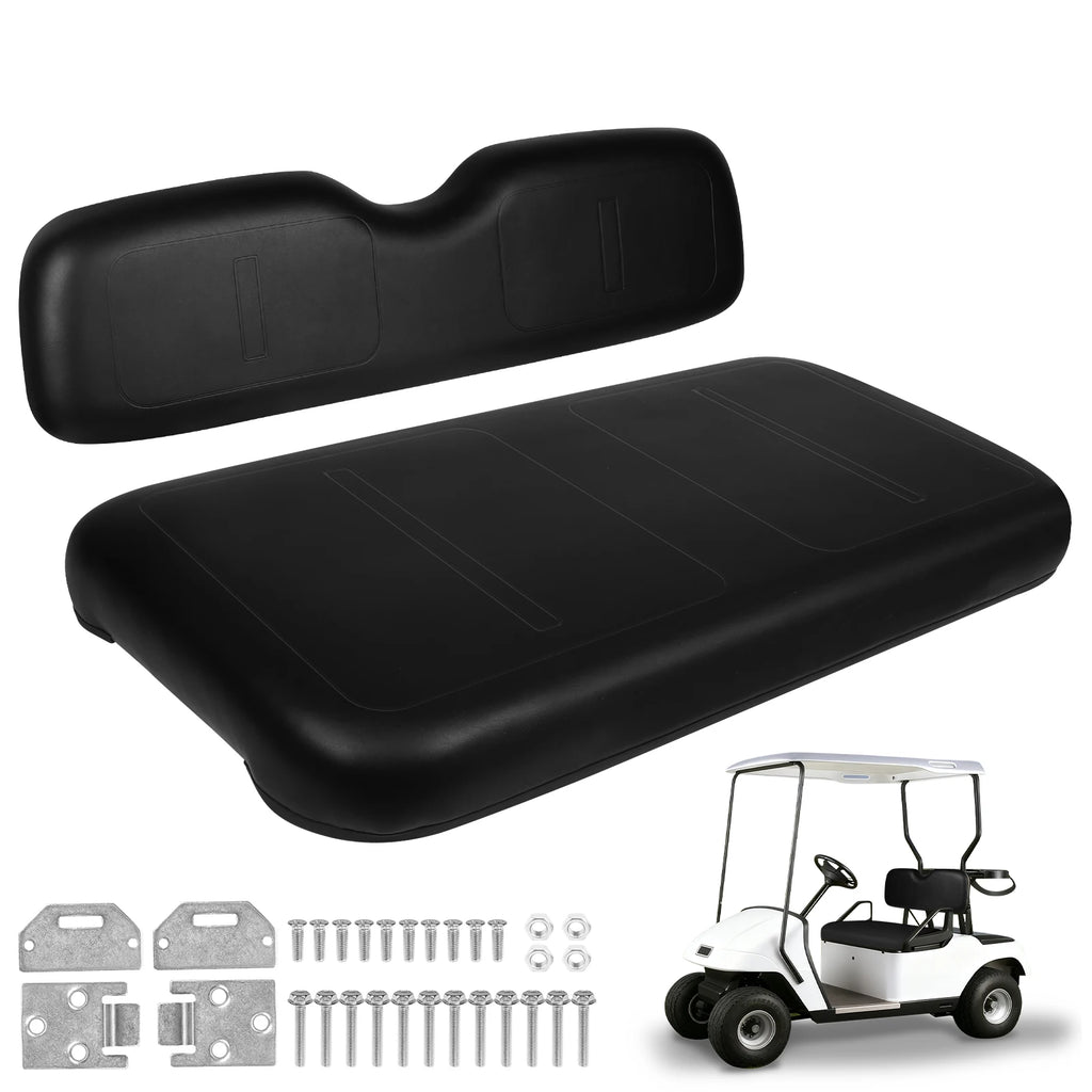 EZGO Medalist TXT Front Seat Cushion Replacement – PU Leather Bottom & Backrest Kit (1994–2013)