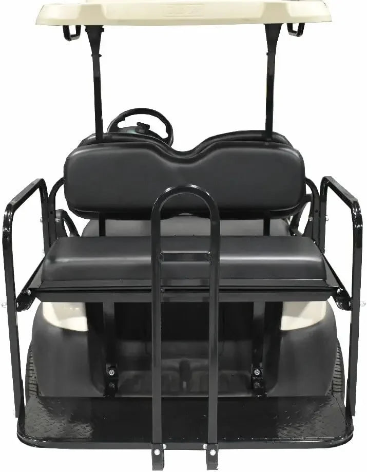 Golf Cart Rear Flip Seat Kit with Grab Bar for Club Car Precedent