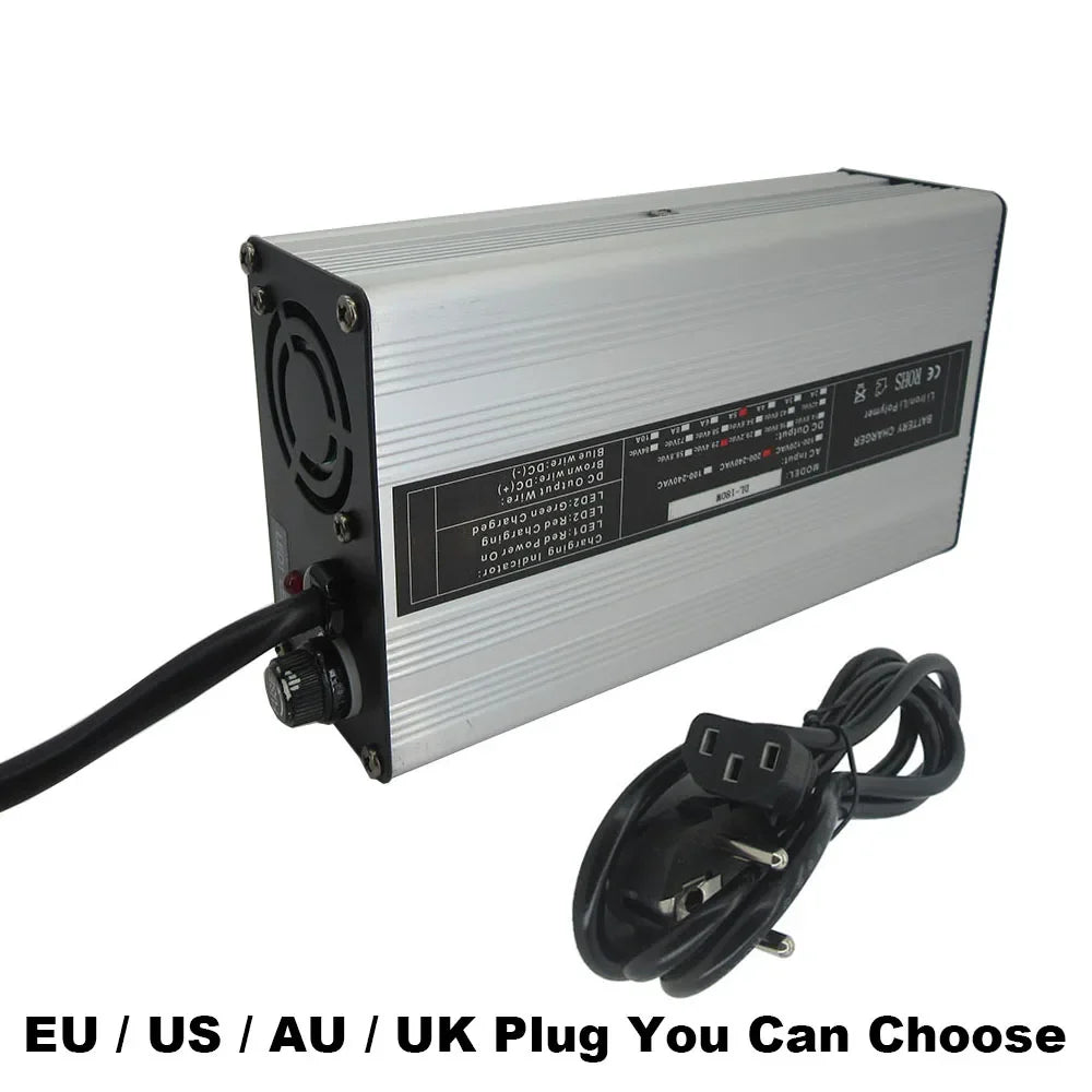 58.8V 10A Li-ion 14S Battery Fast Charger 52V 51.8V Lithium RV Golf Cart Smart Charger