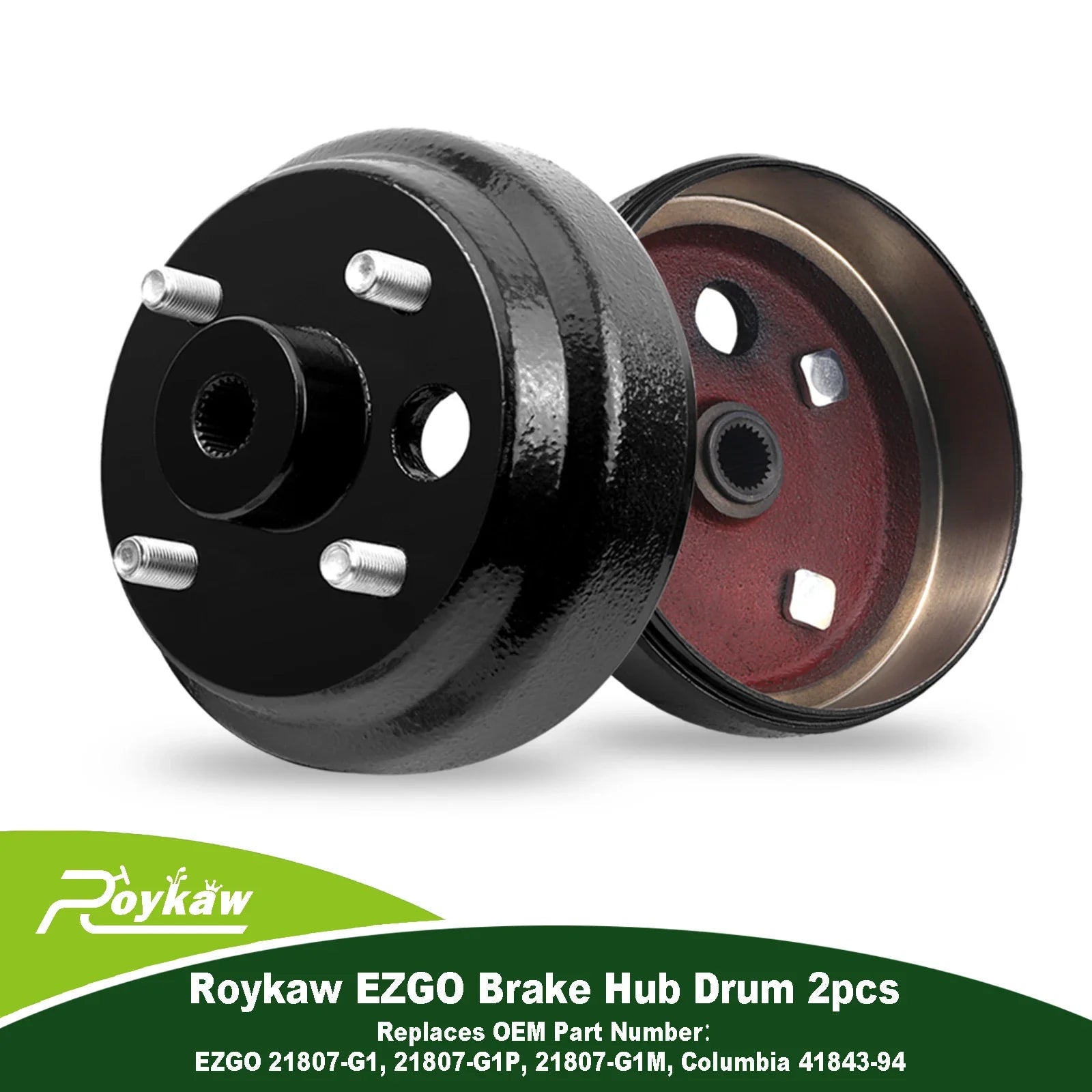 Golf Cart Brake Hub Drum w/30 Teeth Die Casting Fine Splined for EZGO 4 Cycle Gas, OEM# 21807G1, 41843-94