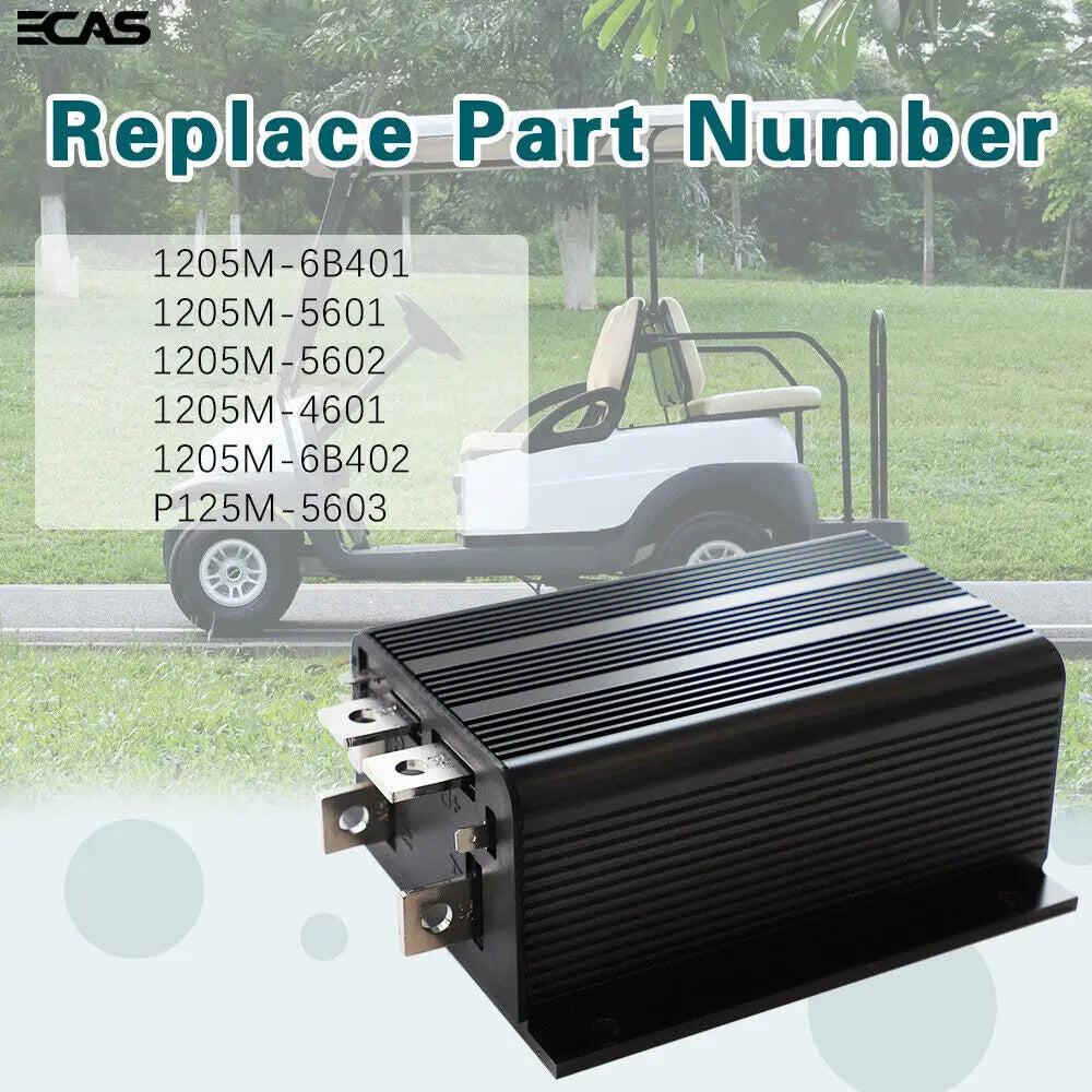 60V/72V 400A Golf Cart Motor Controller for EZGO, Club Car & Yamaha – Curtis 1205M-6B403 (0-5k)