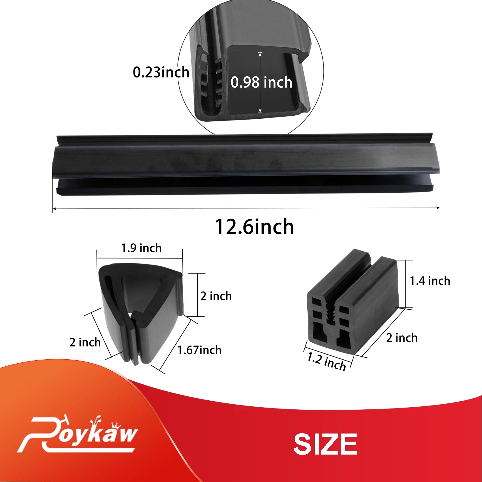 Windshield Clips Kit | Club Car DS & Precedent, Only | 1.0'' Square Frame