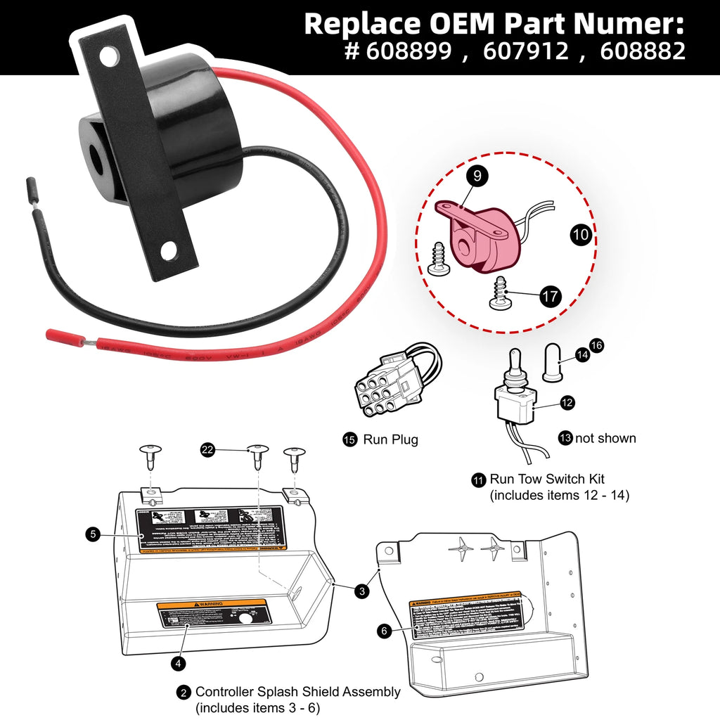 Golf Cart Reverse Buzzer | EZGO RXV 2008-Up G&E & 2010-Up 2 Five Models