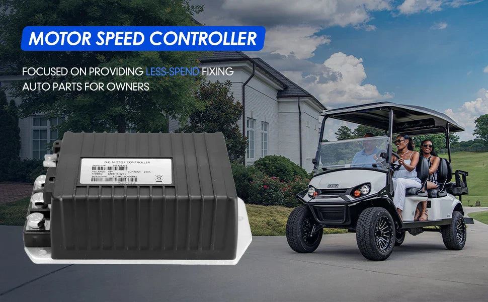 48V 250A Golf Cart Motor Controller for EZGO TXT, Cushman Hauler & Shuttle X4 (2010+) – Curtis 1206HB-5201