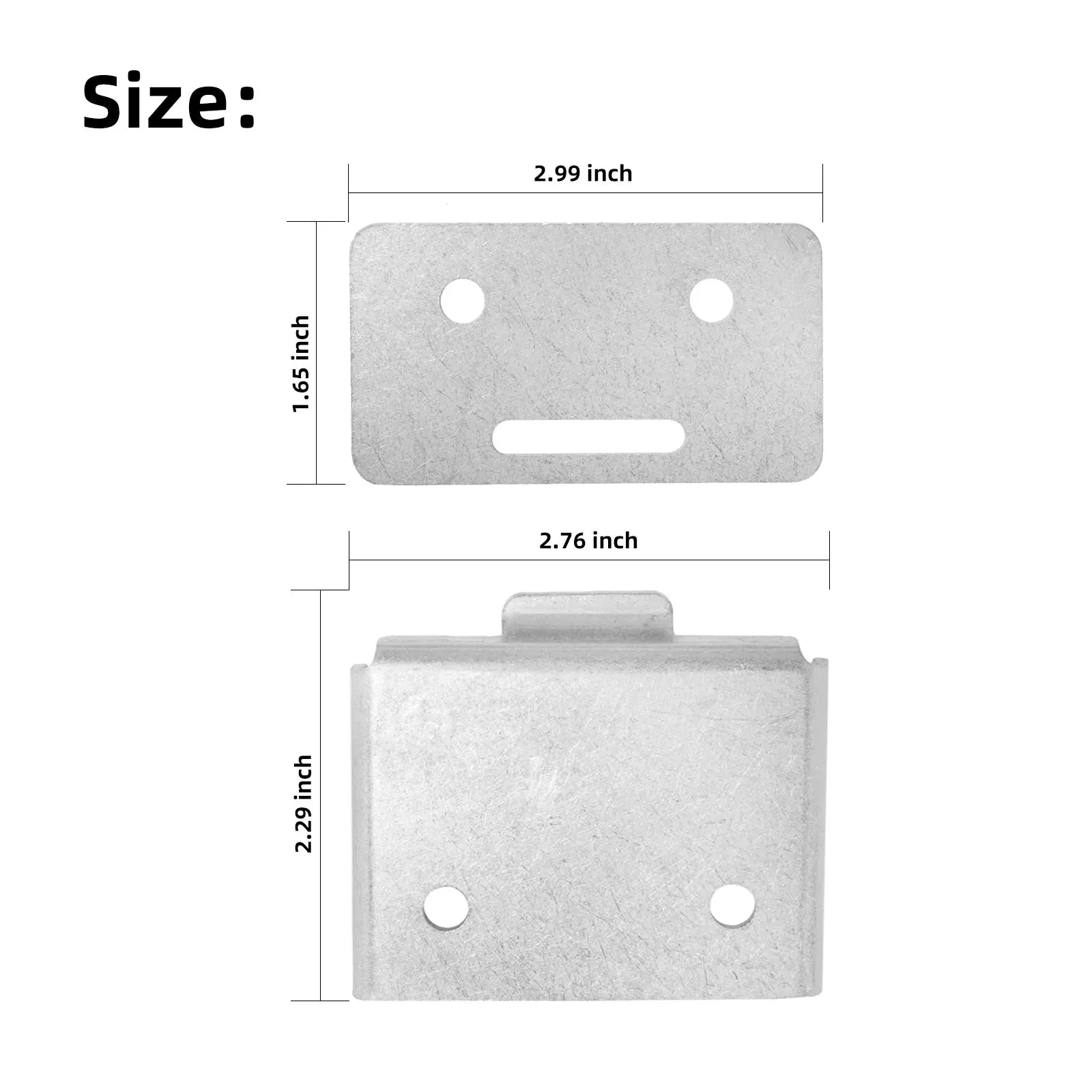 Golf Cart Seat Hinge Fit | Yamaha G29, 2 Sets (Includes Male & Female Plates)