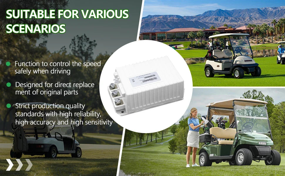 48V 250A MCOR Golf Cart Motor Controller for Club Car Precedent, Onward & Tempo (2014–2019) – Curtis 1515-5206