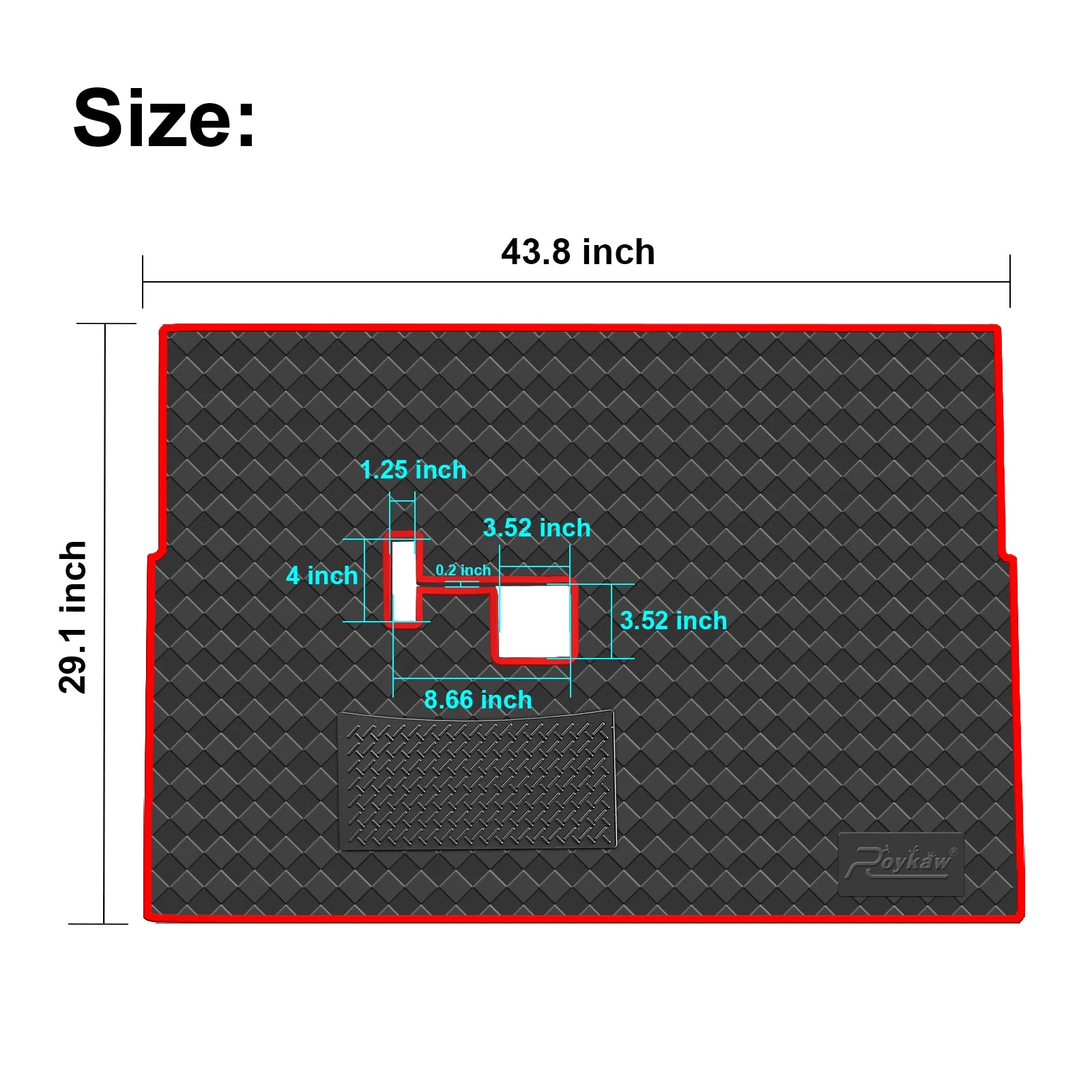 Golf Cart Mat Full Coverage Floor Liner | Club Car DS (1982-2013) & Villager (1982-2018), 8mm Thick Heavy-Duty Mat