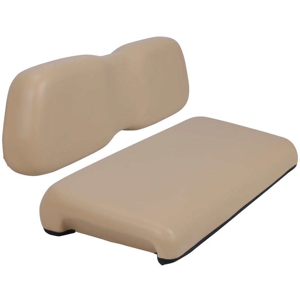 Club Car DS Front Seat Cushion Set – PU Leather Bottom & Backrest Replacement (2000.5 & Up)