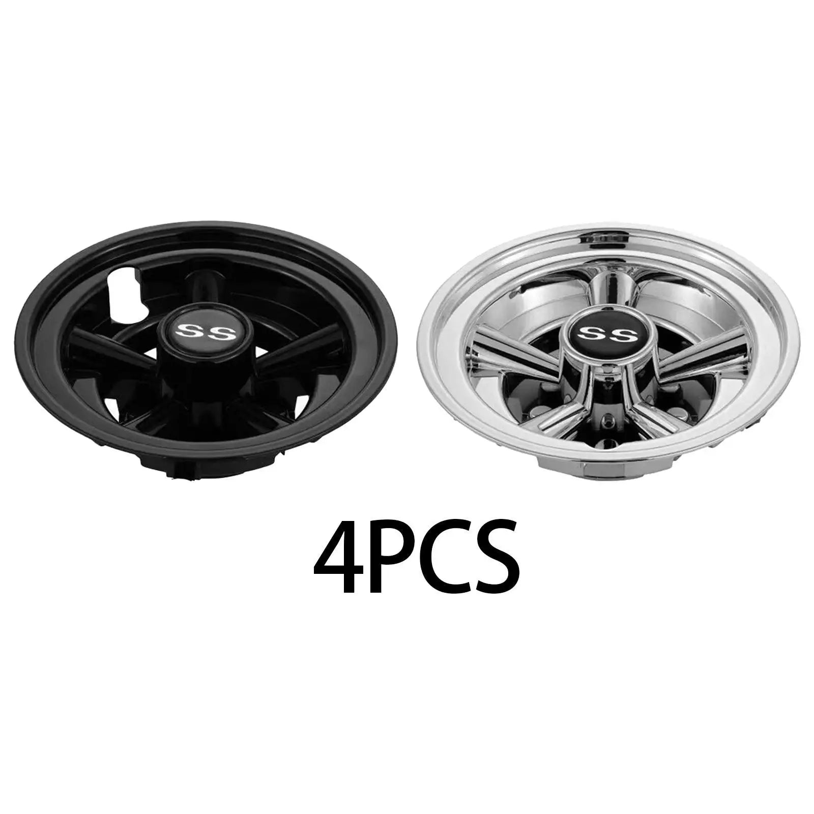 8" Universal Golf Cart Hub Caps – Lightweight Easy-Remove Wheel Covers (Set of 4)