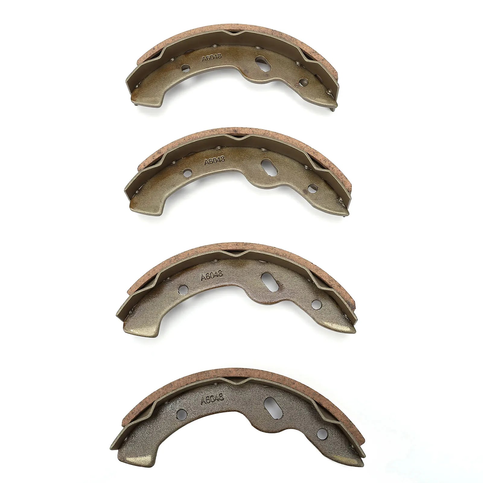 4pcs Golf Cart Brake Shoes Pads 70794-G01 Metal Brown Brake Shoes Replacement for EZGO TXT RXV