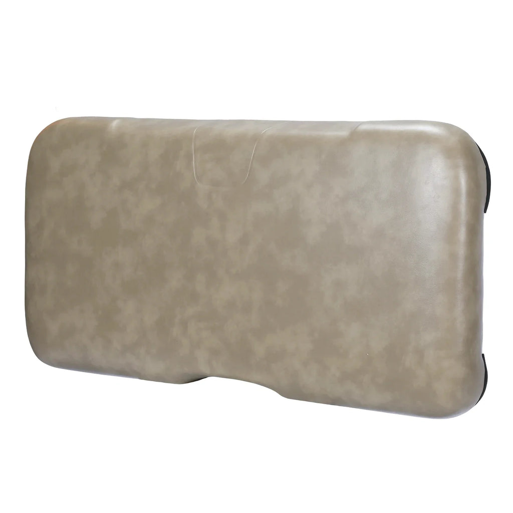EZGO RXV Front Seat Bottom Cushion Assembly – Beige PU Leather with Mounting Hardware (2008 & Up)