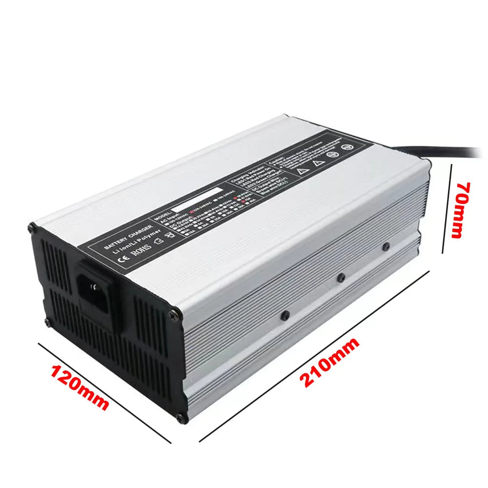58.8V 15A 20A Lithium Fast Charger 900W 52V 14S Li-ion Forklift Sweeper RV Golf Cart Battery Charger SB50 XT60 XT90 Connector