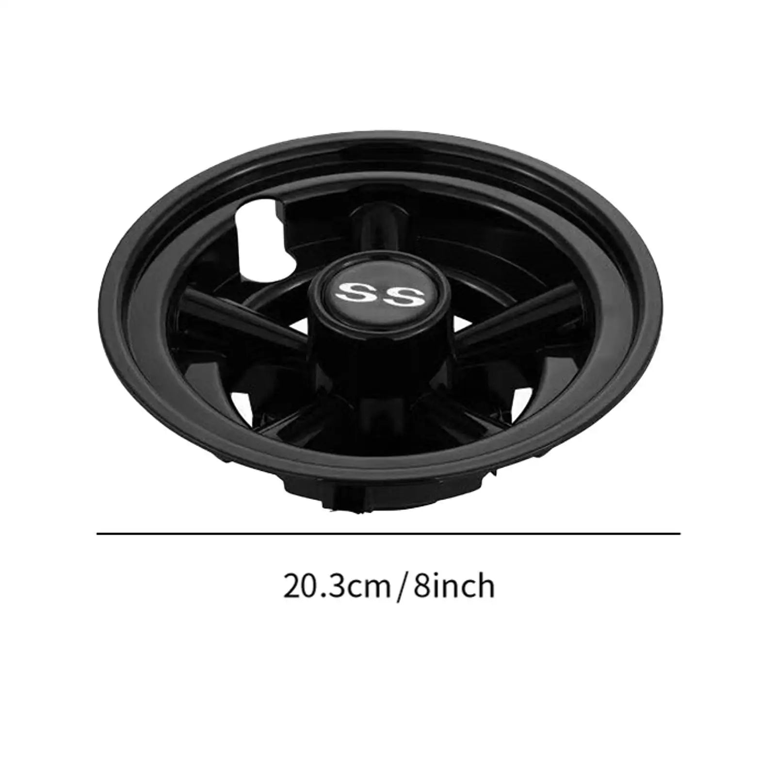 8" Universal Golf Cart Hub Caps – Lightweight Easy-Remove Wheel Covers (Set of 4)