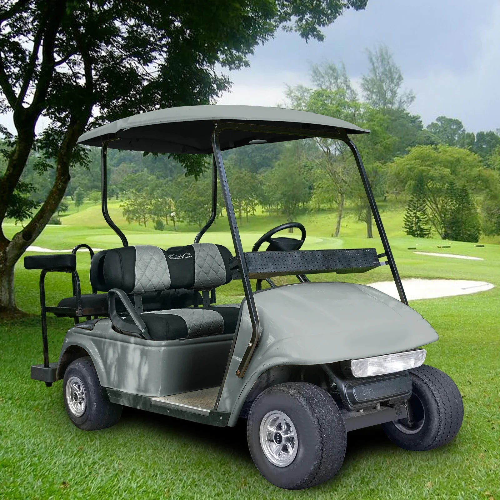 EZGO TXT & RXV Golf Cart Seat Covers – Diamond Design Breathable Mesh, Easy Install