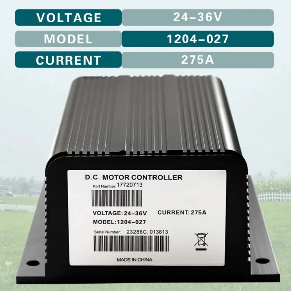 36V 275A DC Golf Cart Motor Controller for EZGO & Club Car – Replaces Curtis 1204-027 / PMC