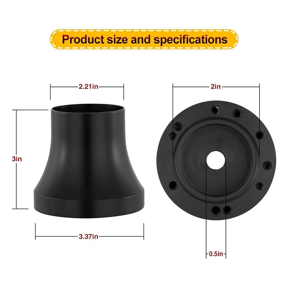 Golf Cart Steering Wheel Adapter for Club Car – Universal 5/6 Hole Fit