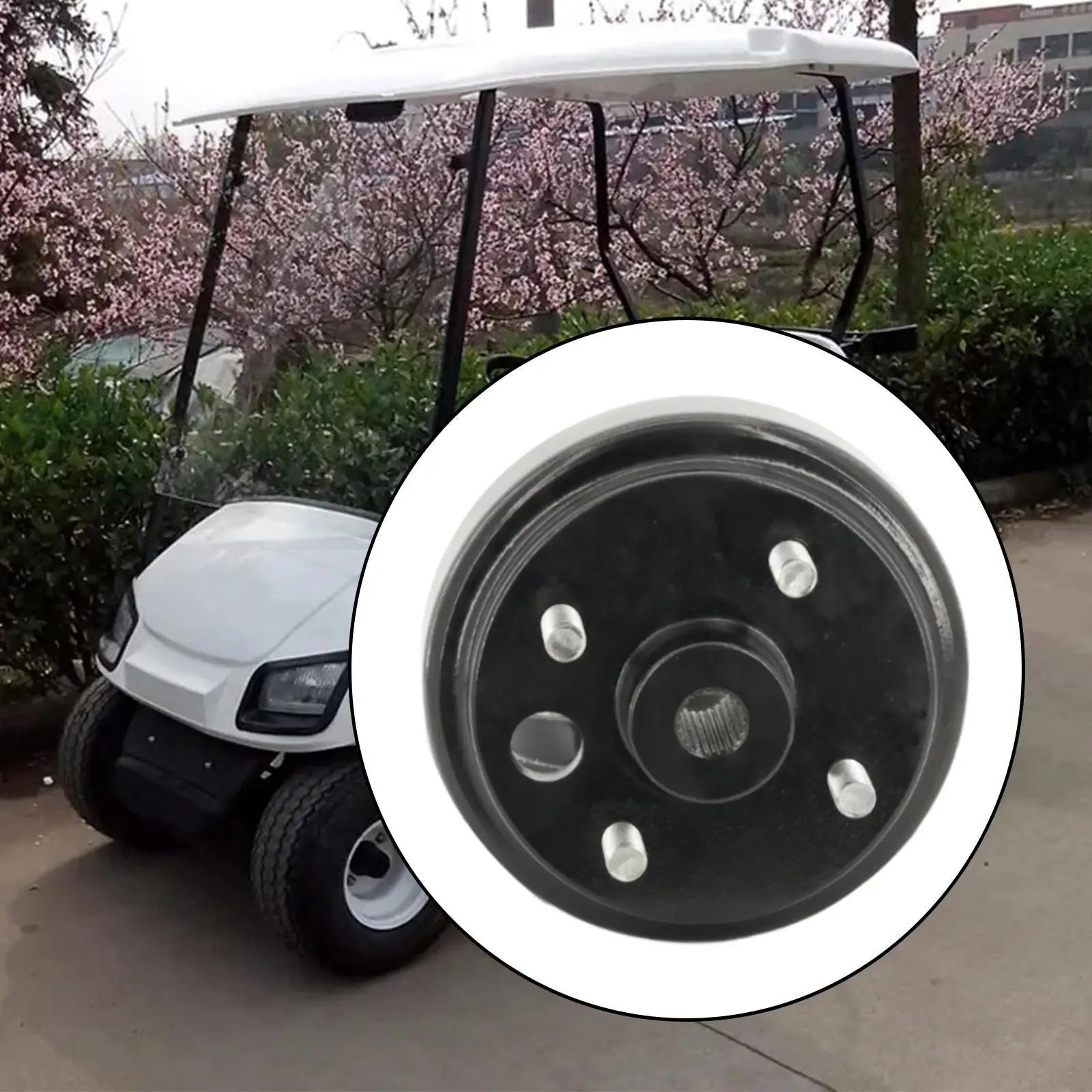 Brake Drum 21807 G1 Premium Replacement Part for Golf Cart EZGO TXT RXV Heavy Duty Rear Wheel Braking System Cart Accessories