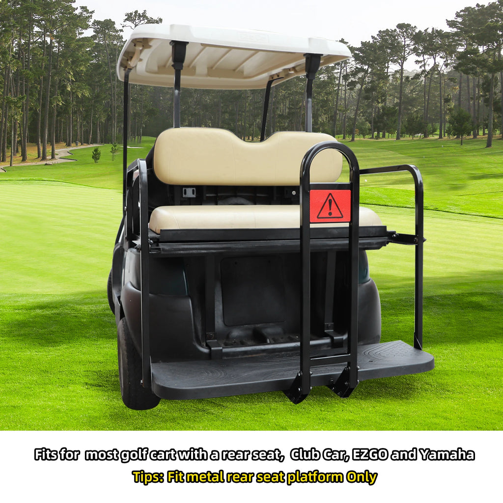 Golf Cart No-Drilling Rear Seat Safety Grab Bar Fit | EZGO, Club Car, Yamaha, Golf Handrail Bar | Rear Seat Passenger