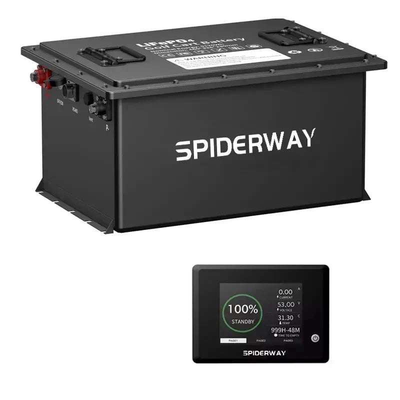 New 48V 105Ah Golf Cart LiFePO4 Lithium Battery with 25A Charger for EZGO Club Car Yamaha