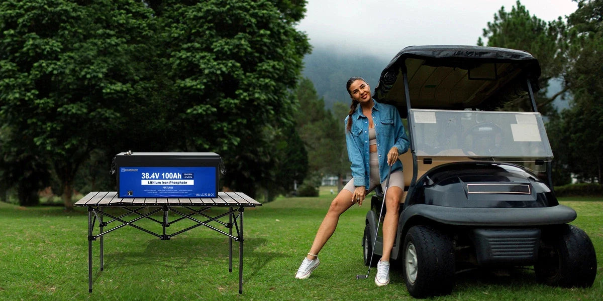 36V 100Ah Golf Cart Lithium Battery with BMS & Bluetooth